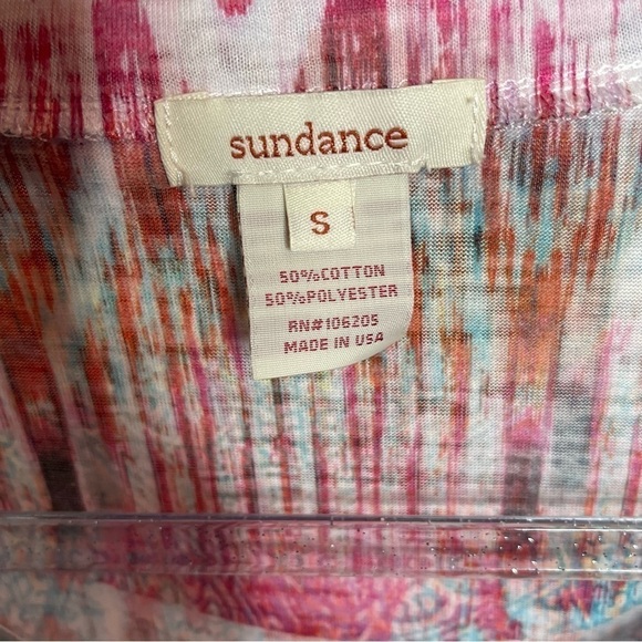 Sundance Sublimation Print Long Sleeve Crewneck Tee size Small - Picture 3 of 8